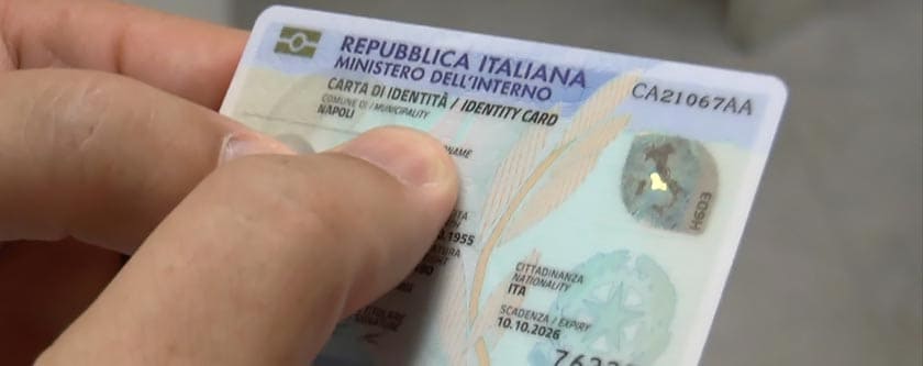 новое электронное удостоверение личности в италии carta d'identità